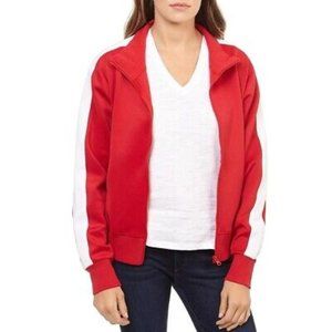 NWT WOMEN'S THEO & SPENCE RUNNING FITNESS TRACK JACKET red SZ S $88